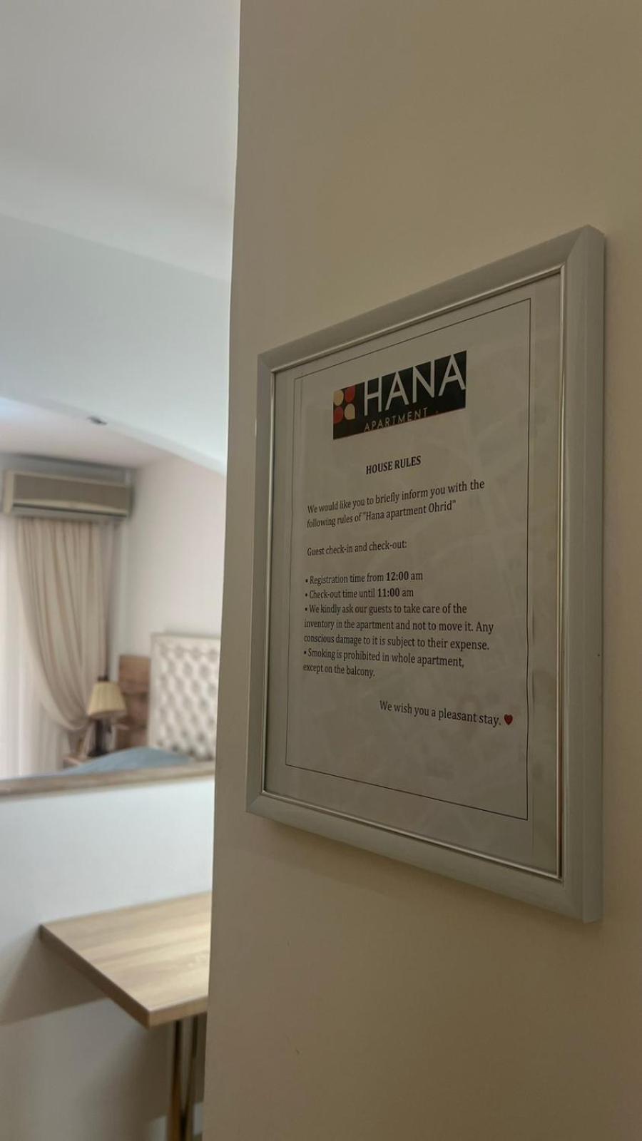 Hana Apartment 奥赫里德 外观 照片